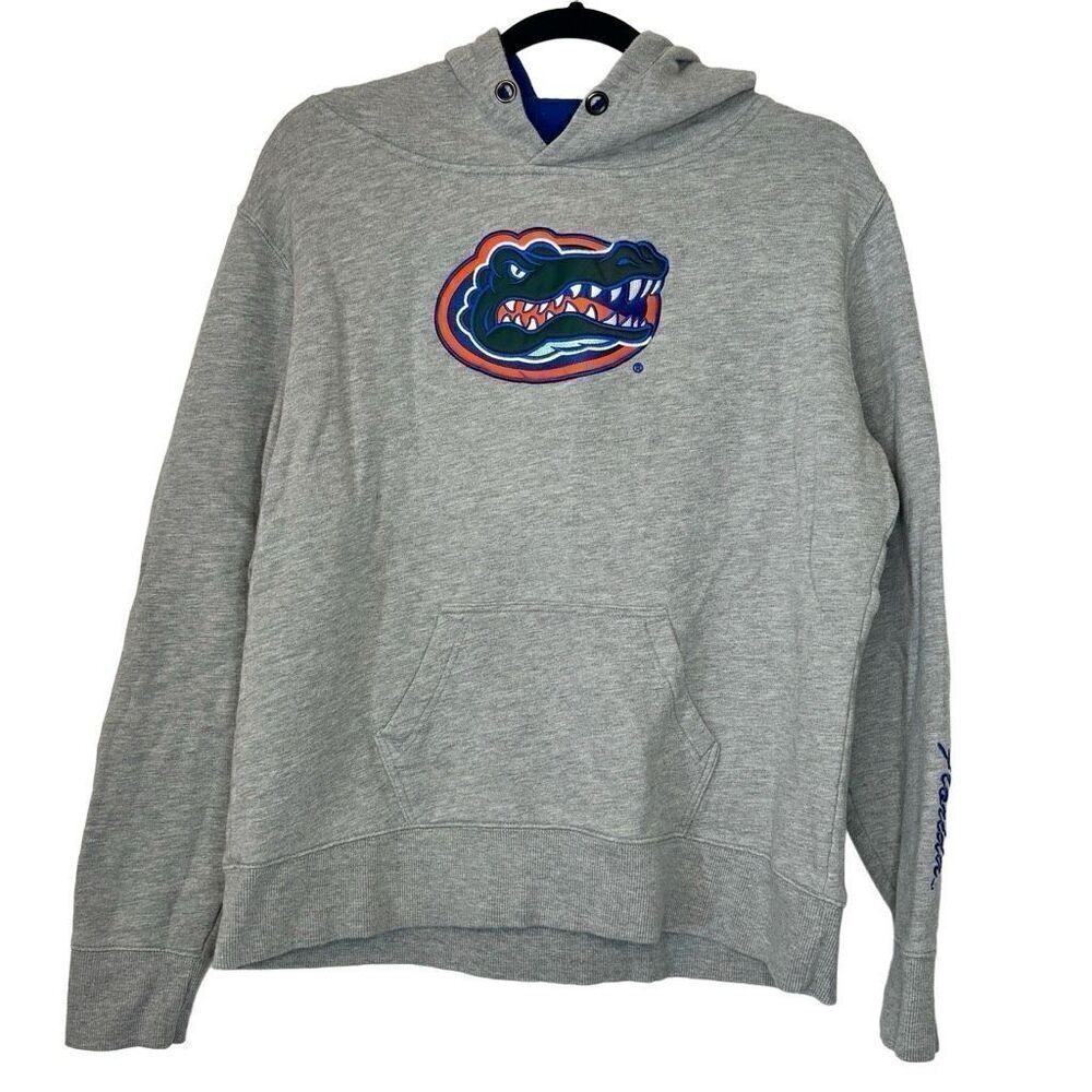 Stadium Athletics Heather Florida Gators Fleece Lined Pullover Hoodie Gray XL